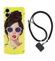 Tecno Pova Neo 2 Kılıf Resimli Boyun Askılı İpli Desenli Silikon Lollipop Woman 1416