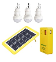 Powermaster Solar Aydınlatma Seti Çok Uçlu 3 Ampullü