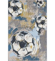 Eliana Home Baskılı, Yıkanabilir Kaymaz Taban Çocuk Halısı LNA4071 100x150 cm (Mavi)