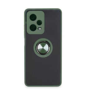 Xiaomi Redmi Note 12 Pro 5g Kılıf Montreal Yüzüklü Silikon Kapak - Yeşil