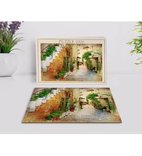BK Home Yağlıboya Tasarımlı 1000 Parça Profesyonel Puzzle-3