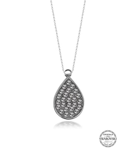 Swarovski Crystal Kadın Damla Gümüş Kolye