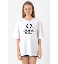 The Nightmare Oogie Boogie Beyaz Kadın Oversize Tshirt