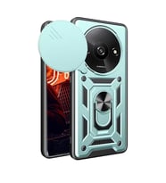Xiaomi Redmi A3 4g Kılıf Pars Lens Yüzüklü Silikon - Yeşil