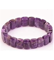 Ametist Kare Kesim Rolex Bileklik 16 mm