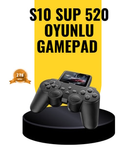 2025 A Kalite S10 Gamepad 520 Oyunlu TV Bağlantılı Retro Atari Konsolu