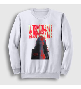 Presmono Unisex Beyaz Ultraviolence V2 Lana Del Rey Sweatshirt 499858tt