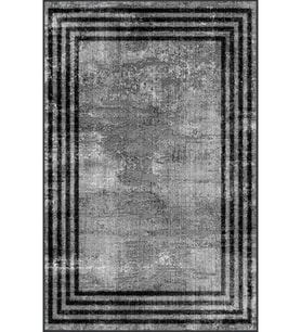 Eliana Home Baskılı, Yıkanabilir Kaymaz Taban Salon Halısı LNA1356-HT486 100x150 cm (Siyah)
