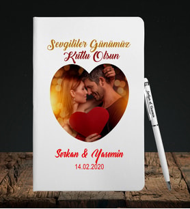 Sevgililer Gününe Özel Defter Kalem Seti 23