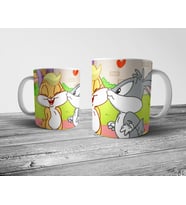 Pixxa Bugs ve Lola Bunny Kupa Bardak Model 5