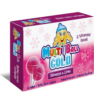 Multi Ball Cold Çocuklar İçin Pastil Lolipop
