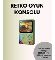 TV Bağlantılı 500 Oyunlu Mini Gameboy Konsol
