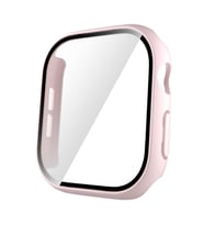 Apple Watch 10 42mm Uyumlu Sert PC Kasa ve Ekran Koruyucu Zore Watch Gard 35 (Pembe)