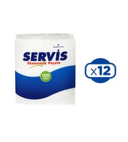 Servis Pecete 100 lu x 12 Adet