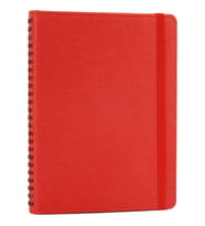 Kişiye ve Kuruma Özel İsim / Logo Yazılı Gizli Spiralli Deri Defter - Lastikli Kalın Ajanda