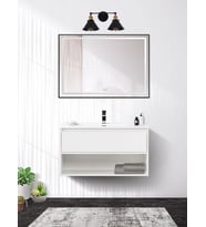 RİOLİGHT RETRO,RUSTİK,VİNTAGE ESKİTME DUYLU MAFSALLI HAREKETLİ BAŞLIK AYNA ÜSTÜ METAL DUVAR APLİK (Siyah)