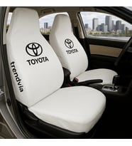 Toyota Araç Ön ve Arka Koltuk Kılıfı – Penye Oto Servis Koruma Kılıfı (Beyaz)