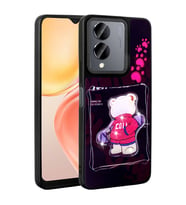 Vivo Y36 5G Uyumlu Kılıf Parlayan Kabartmalı İkonik Figürlü Zore Amas Silikon Kapak