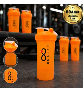 Logonuza Özel 50 Adet S101 550 ml Smart Shaker - Hazneli Sporcu Shaker