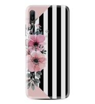 Huawei Y6 2019 Kılıf Desenli Silikon Güzel Kılıf Flowers 4 1390