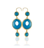 Kadir Jewellery 22 Ayar Altın Kaplama Kadın Sallantılı Küpe -El İşçiliği Ve Hipoalerjenik Küpe