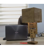 AHŞAP ROBOT ABAJUR