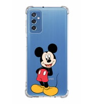 Samsung Galaxy M52  Köşe Korumalı Antişok Kapak Mickey Mouse Tasarımlı Şeffaf  Kılıf