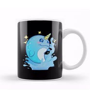 Adorable Narwhal The Unicorn Of The Sea Kupa Bardak Porselen