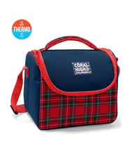Coral High Kırmızı Ekose Desenli Thermo Beslenme Çantası 37107