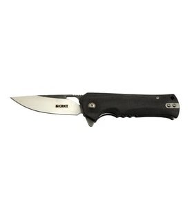 Crkt Muskie 202 BK Siyah Kamp / Outdoor Çakı 18 cm - Yarı Otomatik, Kemerlikli, Kutulu