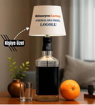 BK Gift Firmalara Özel Logolu Kablosuz 3 Renkli Led Beyaz Şişe Lambası, Ev Hediyesi, Ev Hediyesi, Cafelere Özel, Firmalara Özel