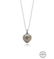 Swarovski Crystal Kadın Kalp 10,3 mm Gümüş Kolye