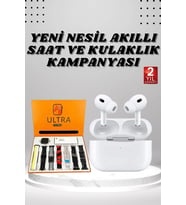 7 Kordonlu Akıllı Saat Ve Yeni Nesil Kulaklık Dokunmatik Ekran Android Ve İos Uyumlu
