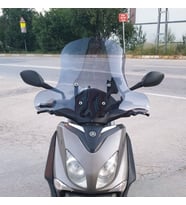 MOTOCAM Yamaha Xenter 150 Ön Cam 2013-2016 Model 50cm Füme Renkli 4mm ELCİKLİ
