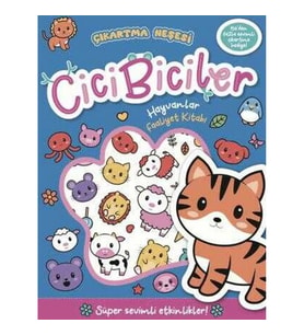 Çıkartma Neşesi Cicibiciler Hayvanlar Faaliyet Kitabı