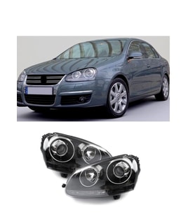 volkswagen jetta mk5 siyah zemin r32 mercekli far