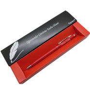 Signator® C671 Touch Red Tükenmez Kalem  İsme Özel Kalem  Hediyelik Kalem - (Öğretmenler Günü, Doğum Günü, Yeni Yıl vb. Kutulu) (Karışık)