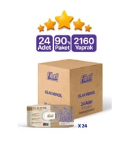 Yeni Lavanta Kokulu Islak Mendil 24x90 Pk 2160 Yprk Doğal esans
