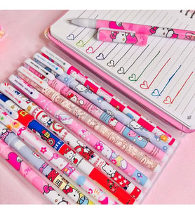 Hello Kitty Renkli Jel Kalem 10lu Set