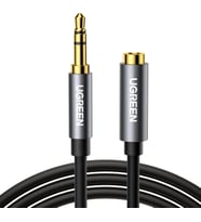 3.5 mm Jack Ses Aux Uzatma Kablosu, Siyah 5 Metre