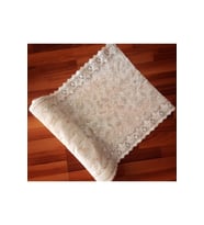 50 cm x 5 m krem Meiwa PVC dantel raf ve dolap örtüsü