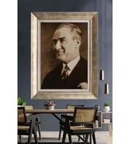 Gümüş Çerçeveli Atatürk Tablo za452