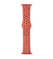 Vendas Apple Watch 7 45mm Uyumlu Yeni Seri 2023 Strap Kayış Silikon Kordon (Turuncu)