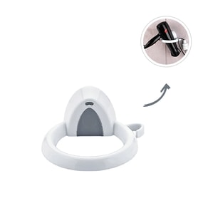 PLASTİK SAÇ KURUTUCU - FÖN MAKİNE ASKISI YAPIŞKANLI - DUVARA MONTE GO-53-vice 01157