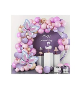 KELEBEK FOLYOLU BALON ZİNCİR SET
