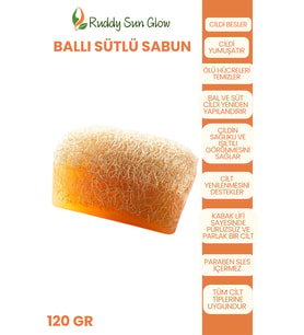 Kabak Lifli Ballı Sütlü Sabunu El Yapımı Doğal 120 gr