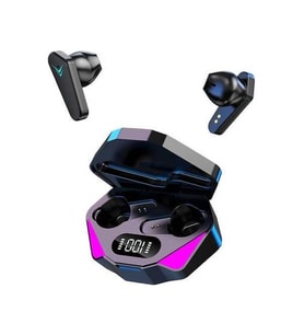 X15 Siyah Bluetooth Kulaklık - Oyun Müzik İçin, Bt 5.0, Actif Şarj Kutusu, Otomatik Eşleşme, Led Gösterge, Halka Ses Siyah