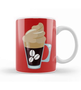 Funny Coffee Drinks Art Lover Gift Quote   Vintage Retro Rainbow Style Kupa Bardak Porselen