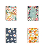 Kc La Plume Flowers Spiralli Plastik Kapak Defter 16,5x22,5 cm 80 Yaprak Kareli (1 Adet)