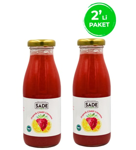 SADE ORGANİK ÇİLEKLİ LİMONATA 250 ML 2 Lİ PAKET